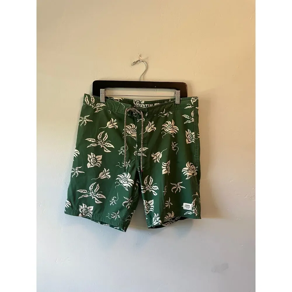 Men's KATIN Haiku Trunk Green Swim Trunks